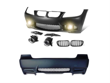 BMW 3 SERISI E90 2009-2011 IÇIN UYUMLU LCI M3 GÖRÜNÜM BODY KIT ( ÖN-ARKA TAMPON - PANJUR - SIS LAMBAS)